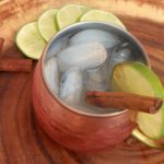 pumpkin spice Moscow Mule in copper mug