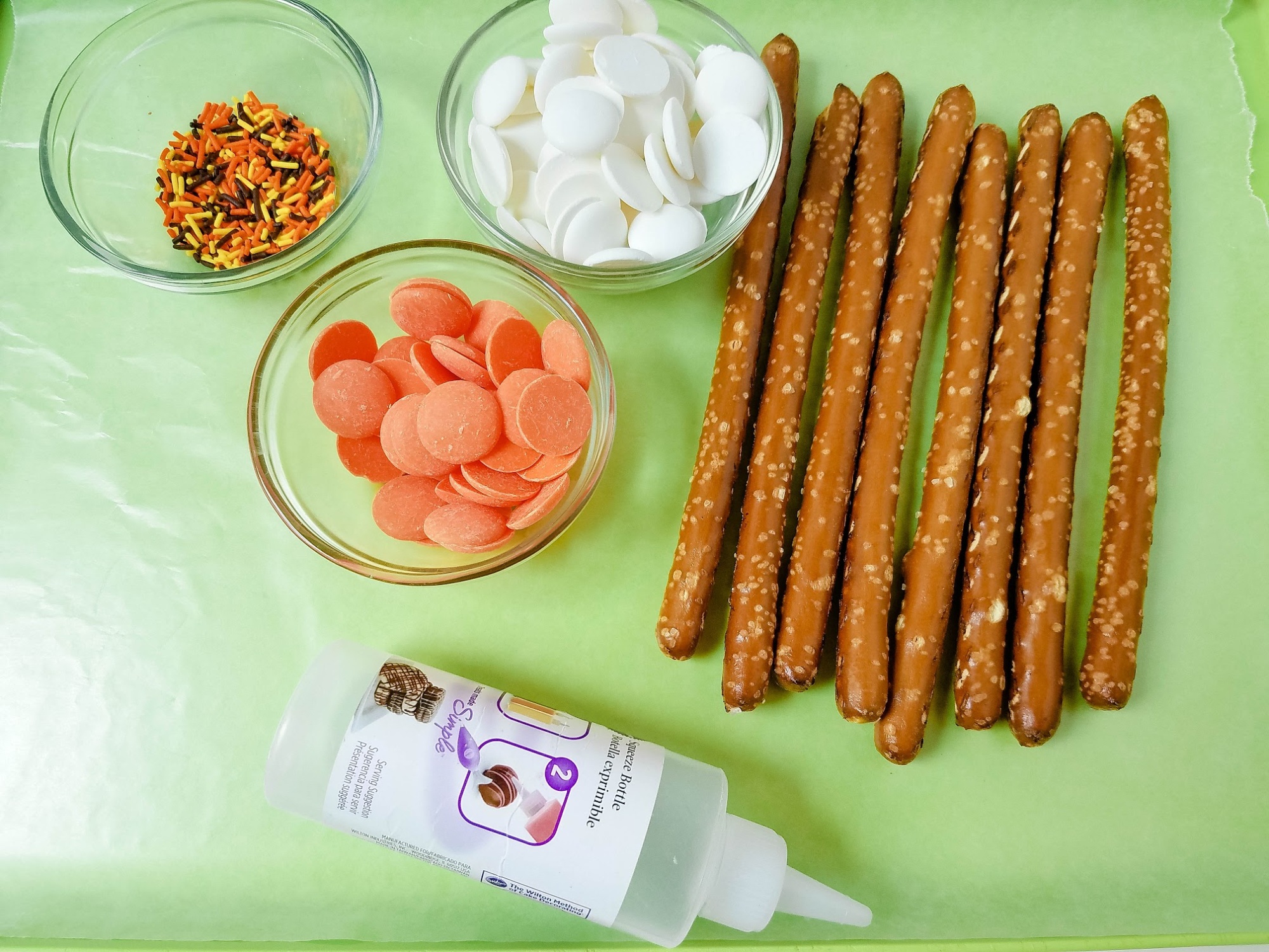 Ingredients for easy snack idea