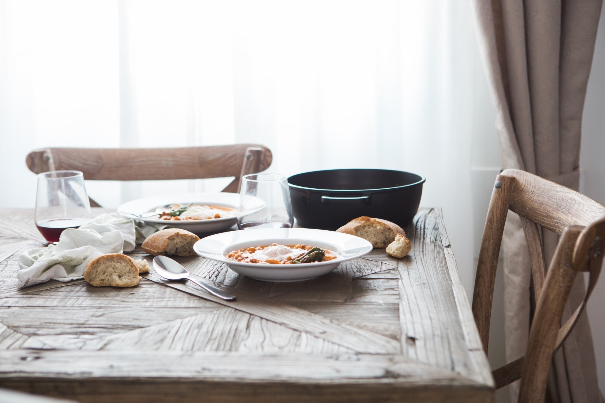 Warm soup on a cold, windy day is the best.