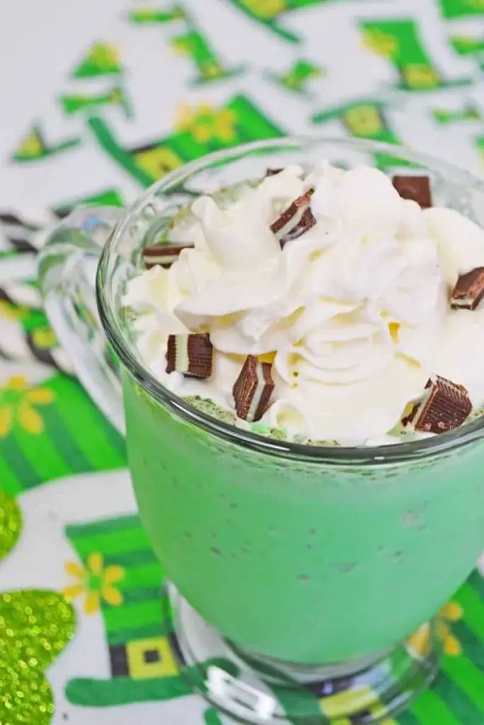 Shamrock Shake homemade St. Patricks Day drinks