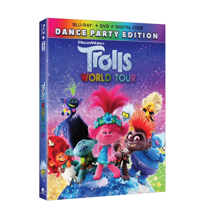 TROLLS WORLD TOUR DVD cover