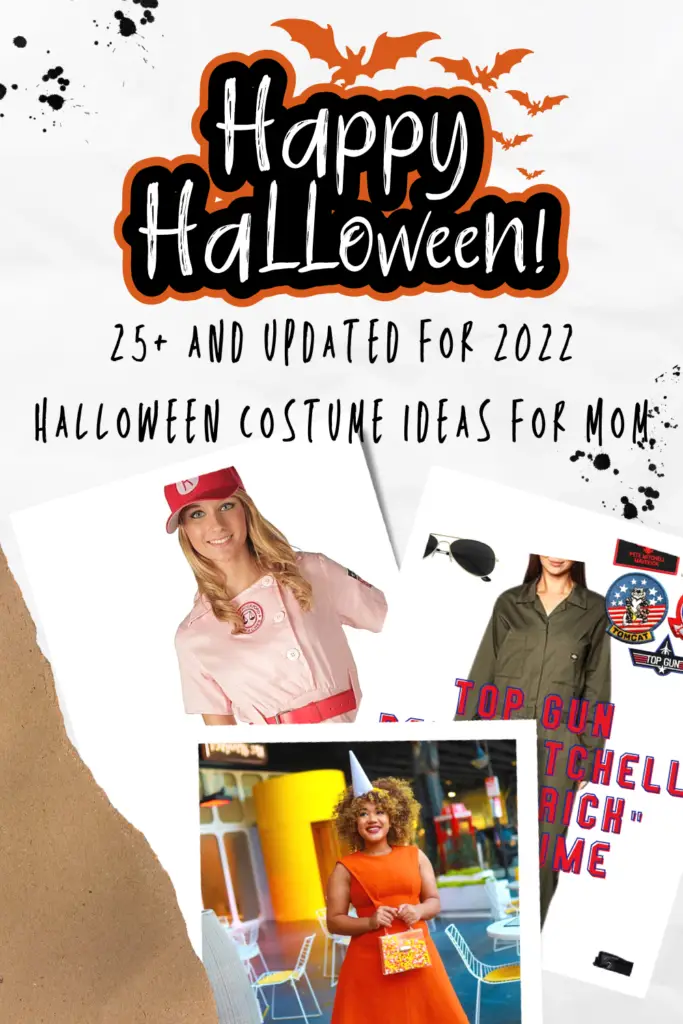 Collage of costume ideas that says 25+ and updated for 2022
Halloween Costume Ideas for Mom