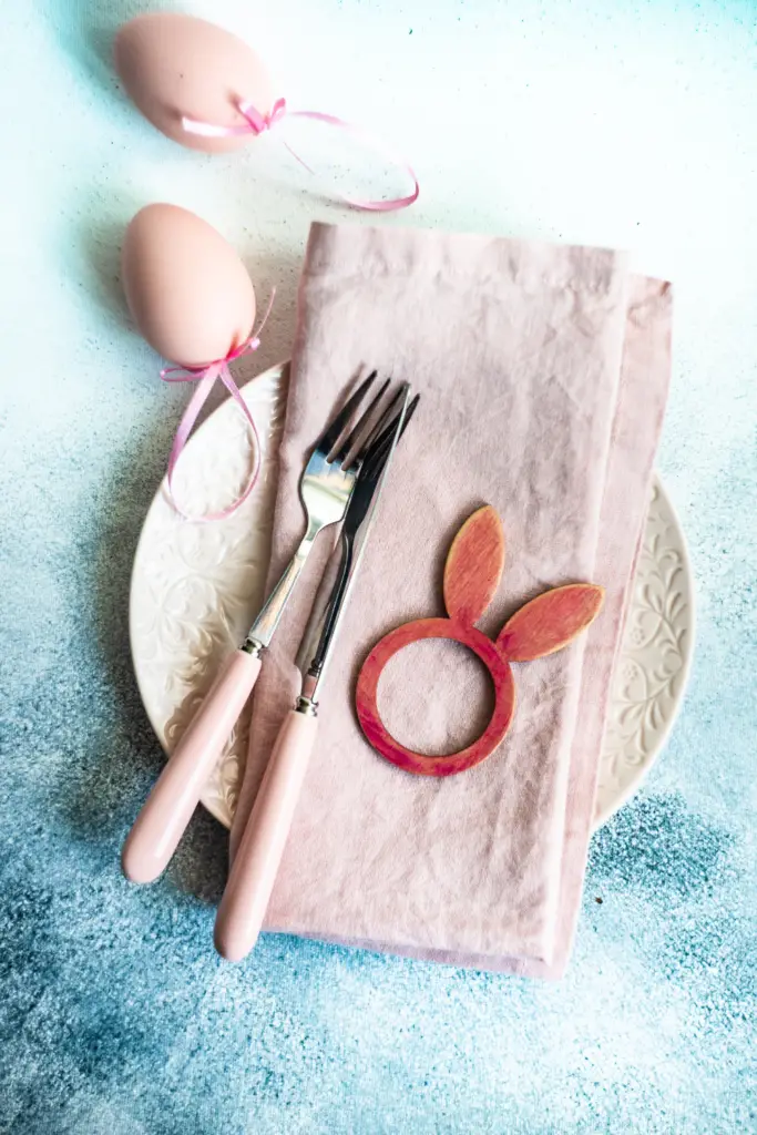 Easter dinner place setting